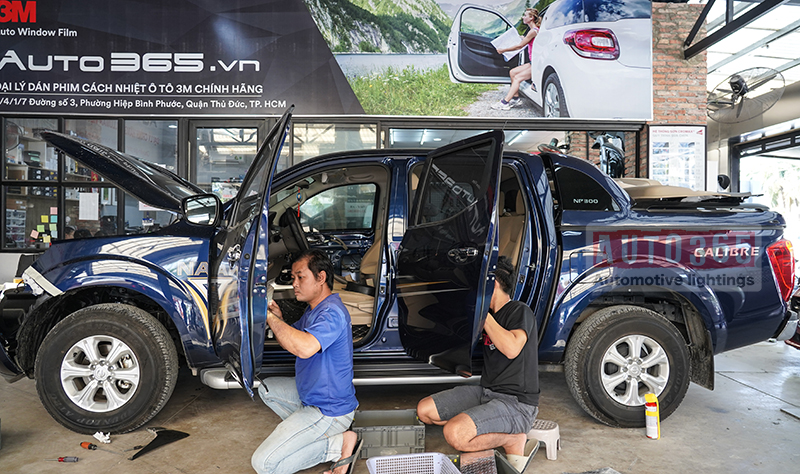 Nissan Navara cách âm chống ồn với vật liệu CTK